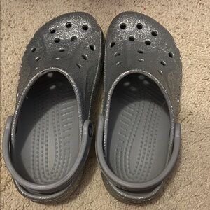 CROCS Sparkly Gray Water Shoes